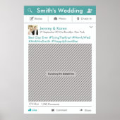 Lijst van sociale media Poster Fotobooth Prop (Voorkant)