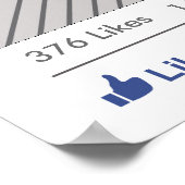 Lijst van sociale media Poster Fotobooth Prop (Hoek)