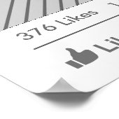 Lijst van sociale media Poster Fotobooth Prop (Hoek)