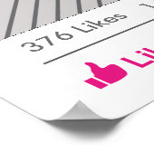 Lijst van sociale media Poster Fotobooth Prop (Hoek)