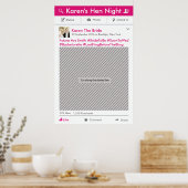 Lijst van sociale media Poster Fotobooth Prop (Keuken)