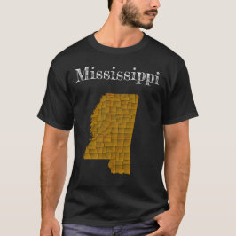 Lijst van staten in Mississippi County's & Interst T-shirt
