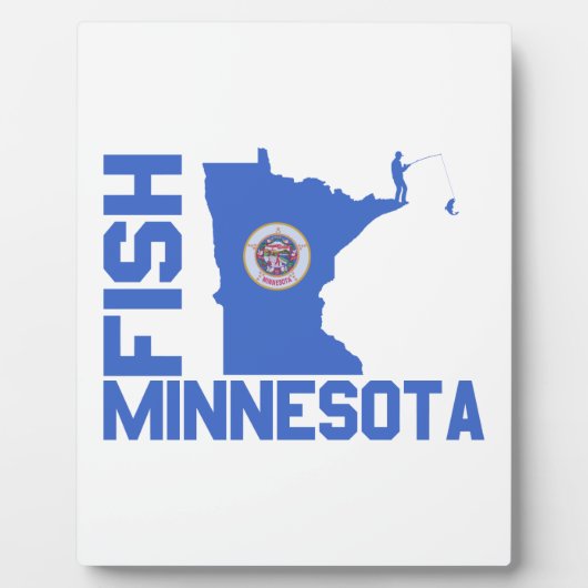 Lijst van staten van Minnesota Fish State Fotoplaat (Voorkant)