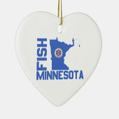 Lijst van staten van Minnesota Fish State Keramisch Ornament (Rechts)