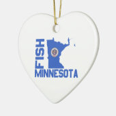 Lijst van staten van Minnesota Fish State Keramisch Ornament (Links)