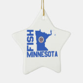 Lijst van staten van Minnesota Fish State Keramisch Ornament (Rechts)