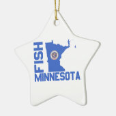 Lijst van staten van Minnesota Fish State Keramisch Ornament (Links)
