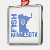 Lijst van staten van Minnesota Fish State Metalen Ornament (Links)