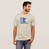 Lijst van staten van Minnesota Fish State T-shirt (Voorkant volledig)
