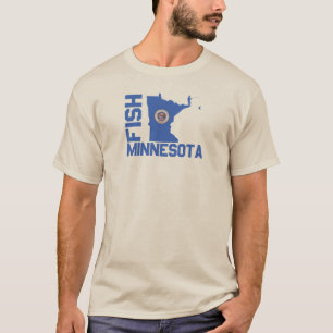 Lijst van staten van Minnesota Fish State T-shirt