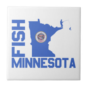 Lijst van staten van Minnesota Fish State Tegeltje
