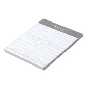 Lijst van tandheelkundige Word Notitieblok (Linkerzijde)