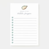 Lijst van te doen Waterverven aan de kust Oyster Post-it® Notes (Voorkant)