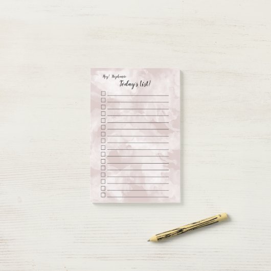 Lijst van vandaag Waterverf Splashes KIES KLEUR Post-it® Notes (Op bureau)