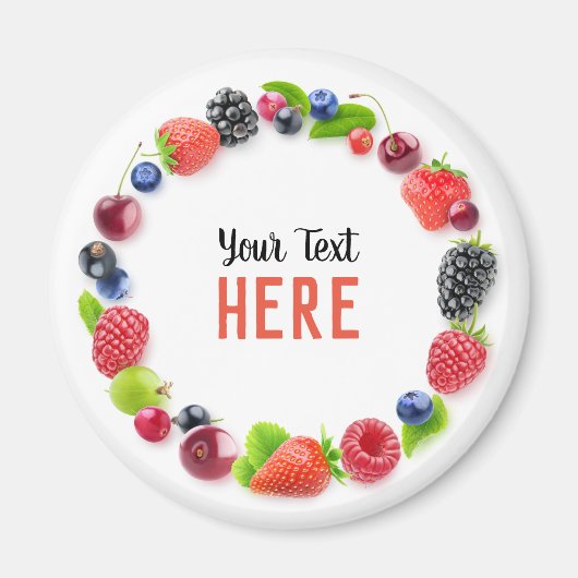 Lijst van verse bessen magneet (Voorkant)