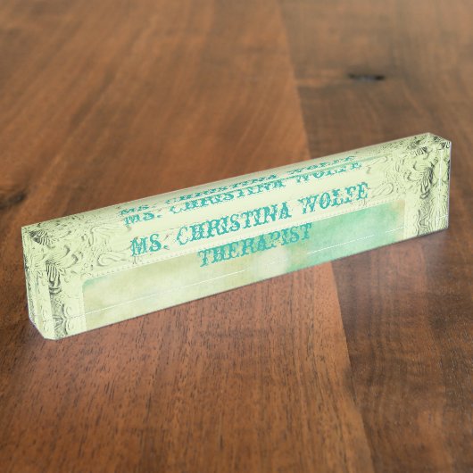 lijst van Victoriaans afbeelding Naambordje (Zijkant)