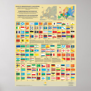 Lijst van vlaggen van de Europese volkeren Poster