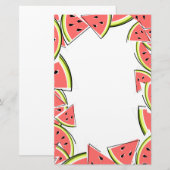 Lijst van watermeloenen briefpapier (Voorkant / Achterkant)