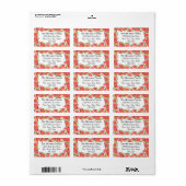 Lijst van watermeloenen etiket (Full Sheet)
