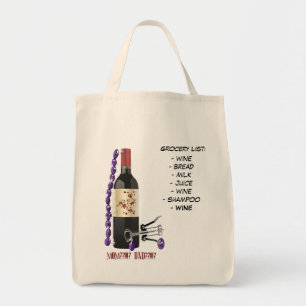 Lijst van wijnstokken: - wijnkoek- melk- ju.. tote bag