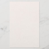 Lijst van wilde bloemen, gepersonaliseerd briefpapier (Achterkant)