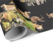 Lijst van wilde dieren en wilde dieren van Rhino W Cadeaupapier (Rol Hoek)