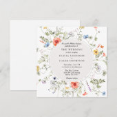 Lijst van Wildflower Greenery Kaart (Voorkant / Achterkant)