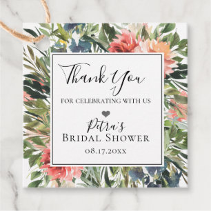 Lijst van zeekoraal bedankjes labels