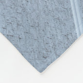 Lijst van zwart en wit metaal fleece deken (Hoek)