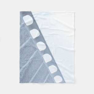 Lijst van zwart en wit metaal fleece deken
