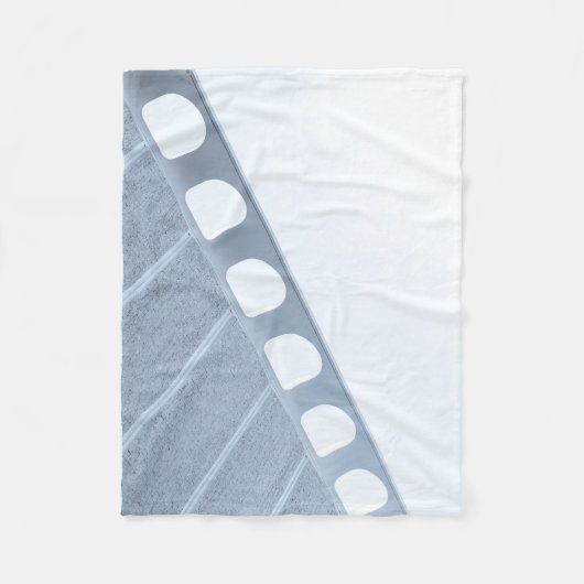 Lijst van zwart en wit metaal fleece deken (Voorkant)