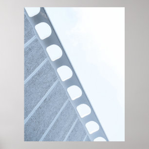 Lijst van zwart en wit metaal poster