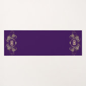 Lijst van zwarte en zwarte glittermeisjes yogamat (Achterkant (horizontaal))