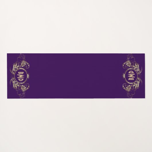 Lijst van zwarte en zwarte glittermeisjes yogamat (Achterkant (horizontaal))