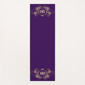 Lijst van zwarte en zwarte glittermeisjes yogamat (Voorkant)