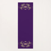 Lijst van zwarte en zwarte glittermeisjes yogamat (Achterkant)