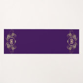 Lijst van zwarte en zwarte glittermeisjes yogamat (Voorkant (horizontaal))