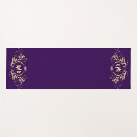 Lijst van zwarte en zwarte glittermeisjes yogamat (Voorkant (horizontaal))