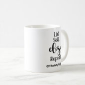 lijst Verkoop tas voor herhaal vastgoed open huis Koffiemok (Voorkant rechts)