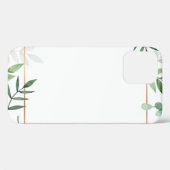 Lijst verlaat waterverf achtergrond Case-Mate iPhone case (Achterkant (horizontaal))