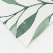 Lijst verlaat waterverf achtergrond fleece deken (Hoek)
