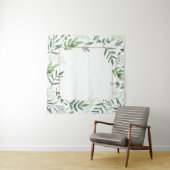 Lijst verlaat waterverf achtergrond wandkleed (In Situ (horizontaal))