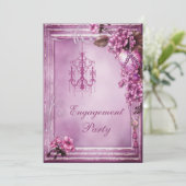 Lijst Verloving voor luchters, zgn. Heart en Flowe Kaart (Staand voorkant)