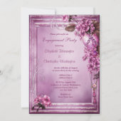 Lijst Verloving voor luchters, zgn. Heart en Flowe Kaart (Achterkant)