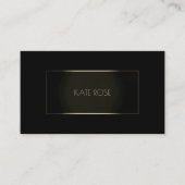 Lijst Vip hedendaagse moderne zwarte campagne Visitekaartje (Voorkant)