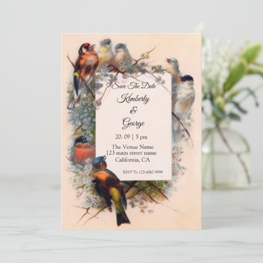 Lijst Vogeluitingen Kaart (Staand voorkant)