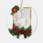 Lijst voor anonieme kerstdagen Afbeelding Keramisch Ornament (Links)