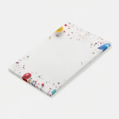 Lijst voor ballonnen en vuurwerk post-it® notes (Schuin)