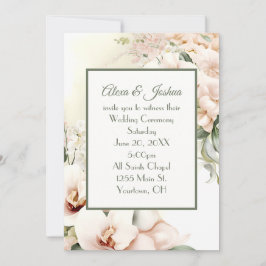 Lijst voor bruiloft kaart