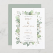 Lijst voor budgetafvoer Sage Weddenschap Opslaan D (Voorkant / Achterkant)